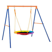 Backyard Swing Set – 440 lbs Capacity 40" Saucer Seat Heavy-Duty A-Frame Easy Assembly
