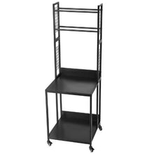 4-Tier 3D Printer Filament Storage Rack with Wheels – Mobile Printer Stand & Filament Spool Organizer for Workshop Office & 3D Printing Station (Shelf Only)