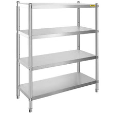 48 X 24 X 59 In Stainless Steel Shelving 4 Tier Adjustable Shelf Storage for kitchen RK4859-4