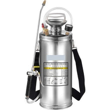 2-Gallon Stainless Steel Sprayer 20-Inch Wand 3-Ft Hose Pressure Gauge & Adjustable Nozzle