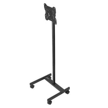 Rolling TV Stand for 17-55" Screens, Portable with Wheels, Max VESA 200x200mm, Single Bracket (No Tray)