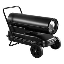 125,000 BTU Forced Air Torpedo Heater with Wheels & Temp Control for Jobsite/Garage/Warehouse/Workshop