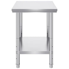24 X 30 X 32 In Stainless Steel Work Table with 4 Wheels  for Commercial Kitchen Restaurant GZT76-6080