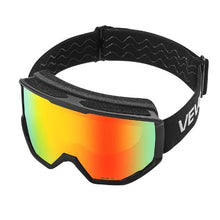 Ski Goggles with Orange Revo Cylindrical Lens OTG Anti-Fog for Men Women & Youth