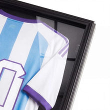 Jersey Frame Display Case 36.4 x 28.3 in Wooden Shadow Box with UV Protection PC Panel Magnetic Lock & Hanger for Sports Jerseys