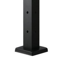 36" Corner Railing Post L-Shaped Pre-Drilled Holes Black Stainless Steel 1-Pack