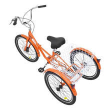 20 In Folding Adult Tricycle Lightweight Aluminum Alloy 3-Wheel Cruiser with Large Rear Basket