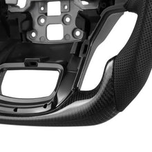 Ford F-150 Steering Wheel 2021–2024 Carbon Fiber Flat-Bottom Design Non-Slip Leather Grip Black