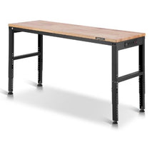 61 x 20-Inch Adjustable Workbench 2000 LBS Capacity 27.1-36-Inch Height Power Outlets