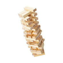 54-Block Tumbling Timber Toy, Wooden Stacking Game with Storage Crate, Indoor/Outdoor Fun for 1+ Players