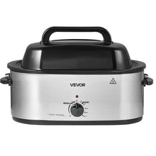 22QT Electric Roaster Oven 1450W Viewing Lid Defrost & Warm Functions Removable Pan & Rack