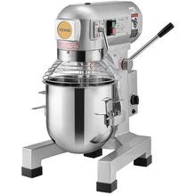 Commercial Food Mixer 14L, 550W 3-Speed Stand Mixer with Stainless Steel Bowl & 3 Attachments
