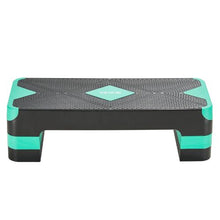 28-Inch Adjustable Aerobic Step Platform with 4 Risers Non-Slip Surface (Green)