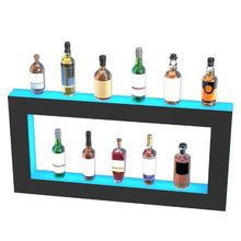48 Inch Lighted Liquor Bottle Display Bar Shelf RF & App Control