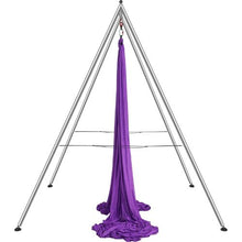 9.67 FT Aerial Yoga Frame & Hammock 551 LBS Capacity 13.1 Yards Hammock Indoor/Outdoor