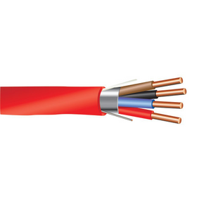 14/4C FPLR Solid PVC Riser Shielded 75C Fire Alarm Cable 300V