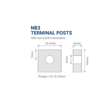 12V 35Ah M6/NB3 Terminal SLA Rechargeable Battery PS-12350 (Pack of 2)