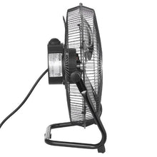 14-Inch Industrial Floor Fan - 2,560 CFM High Velocity 3-Speed Metal Fan with 360° Tilt