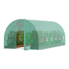 20 x 10 x 7.5' Ft Green Galvanized Frame PE Cover Walk-in Tunnel Greenhouse VV-TG-160-PE