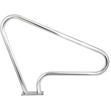 48 x 36 In Stainless Steel Pool Rail 250 lb Capacity Blue Grip Cover (Silver)