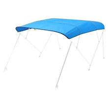 4 Bow Bimini Top Replacement Canopy – 600D Waterproof Polyester Boat Sun Shade 96 L x 97 -103  W Pacific Blue (Frame Not Included)