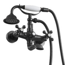 Clawfoot Tub Faucet Wall-Mount Bathtub Filler Handheld Shower Oil-Rubbed Bronze 360° Spout