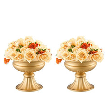 6.3" Wedding Flower Vase Gold Metal Centerpiece Stand for Wedding & Party Decor