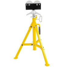 32In Foldable Pipe Jack Stand Height Adjustment for Pipe Threading, Pipe Hole Cutting FJ32