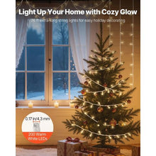 LED Christmas String Lights Waterproof for Tree Yard Patio Decoration Outdoor with 8 Modes