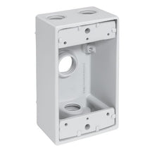 1/2" Threaded Hub Single Gang 4 Hole Weatherproof Box (Pack of 50)