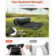 10 x 100' Ft 10 Mil Thick Plastic Sheeting Roll Plastic Drop Cloth Painters Tarp Multi-Purpose Plastic Sheeting Heavy Duty