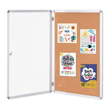 36" x 24" Aluminum Frame Enclosed Cork Board with 2 Keys for School Home Office CCB-2436