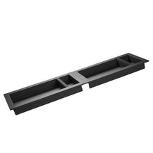 16 x 32 Inch Dual Shower Niches Recessed Wall Storage with Movable Shelves (Black)