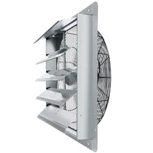 24-Inch Shutter Exhaust Fan 3320 CFM Aluminum Wall-Mount Ventilation Fan for Greenhouses Garages Sheds & Shops