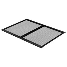 RV Screen Door Protector 26.5 × 20 Inch Aluminum Alloy Door Grille Breathable Mesh (Black)