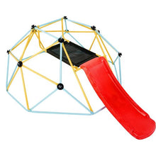 8FT Geometric Dome Climber for Kids Slide & Climbing Grip 600LBS Capacity Easy Assembly
