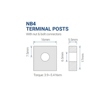 12V 40Ah NB4 Terminal SLA Rechargeable Battery PS-12400 NB4 (Pack of 2)
