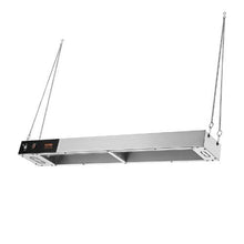 850W Strip Heating Lamp French Fry Warmer Stainless Steel Overhead Food Warmer Dump Station for Restaurant & Buffet Use