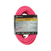 50' Ft 12/3 SJTW Cool Pink Outdoor Extension Cord with Power Light Indicator 2578SW000A (Pack of 8)
