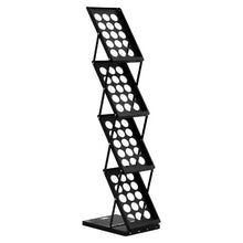 Foldable 4-Tier Brochure Display Rack Portable Stand ZG-TSZLJ