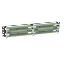 Pan-Punch 48 Ports Punchdown Base with Mount Rack Electric Ivory P110B1004R2Y