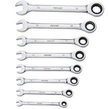 30-Piece Ratcheting Wrench Set SAE & Metric Cr-V Steel with Organizer Rack