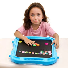 2-in-1 Kids Art Easel Double-Sided Magnetic Whiteboard Chalkboard Rotating