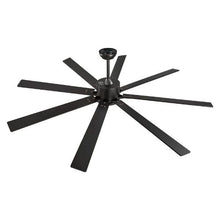72" Ceiling Fan with Light 6-Speed Remote Dimmable 3-Color Reversible Motor (Black)