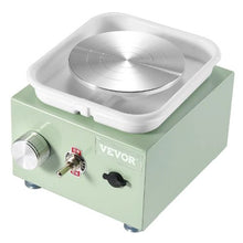 Mini Pottery Wheel 0-320 RPM Detachable Basin 2.56"/3.94" Turntables Electric Ceramic Wheel (Green)