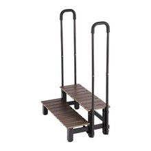 2-Step Hot Tub Steps with Handrail 32.3" Wide 550 lb Capacity Spa Stairs for Hot Tubs & Pools