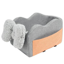 8 lbs Dog Booster Car Seat Pet Car Seat Small Dog up to Gray for Car JBS-PCS-005-DARK GRAY
