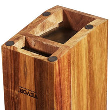 Universal Knife Holder with PP Brush Multifunctional Wooden Knife for Kitchen GM23020
