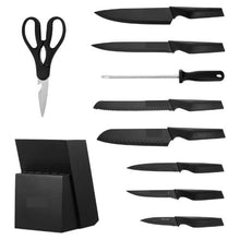 15-Piece German High Carbon Stainless Steel Knife Set with Block & Sharpener