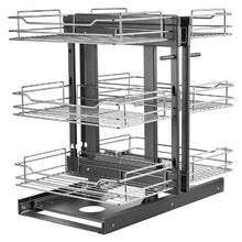 24 X 18 Inches Heavy Duty Slide Out Pantry Shelves Chrome-Plated Steel Roll for Kitchen YG-XGW-4-9-3  (Pack of 2 )